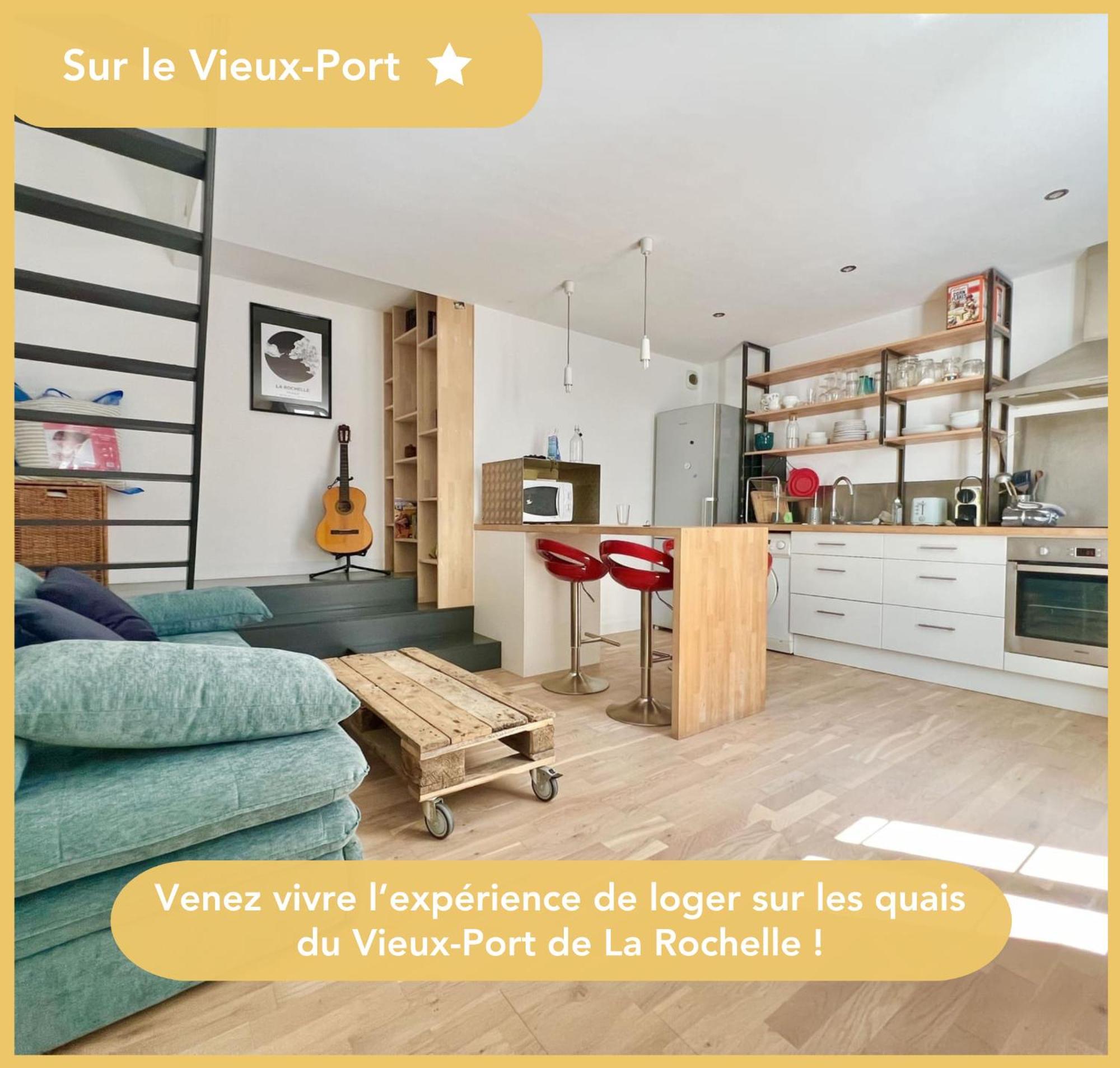 Appartement Sur Le Port - Duplex Cosy & Moderne Face Au Port - Wifi Gratuite - Parfaitement Equipe La Rochelle  Dış mekan fotoğraf